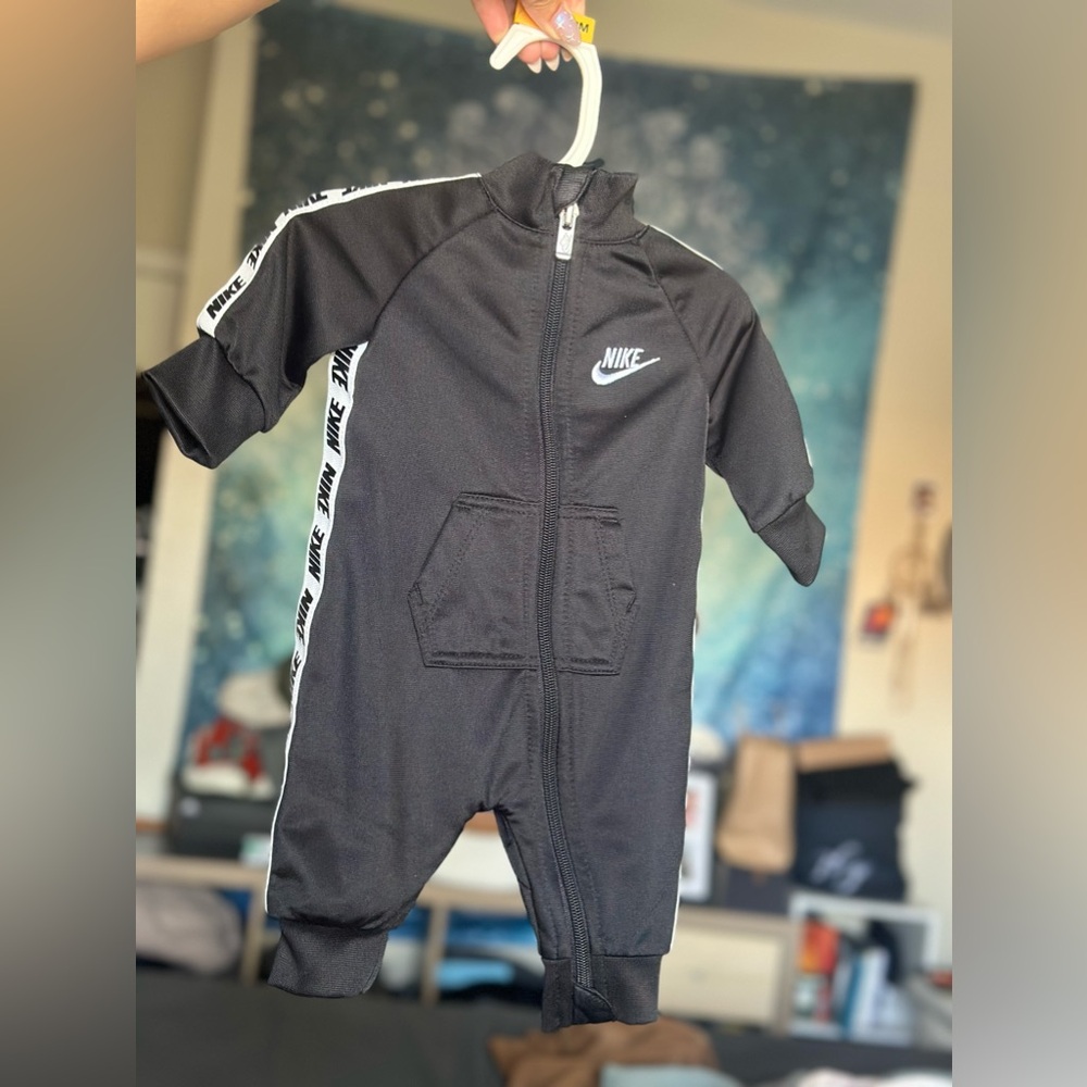 Baby Nike Zip Onesie - Size: Newborn